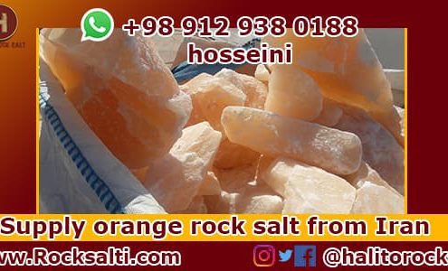 Orange rock salt